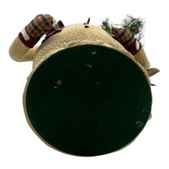 Vintage ESC Trading Cody Foster Primitive Snowman w/ Tree Folk Art 2002 14" Tall - Picture 5 of 7